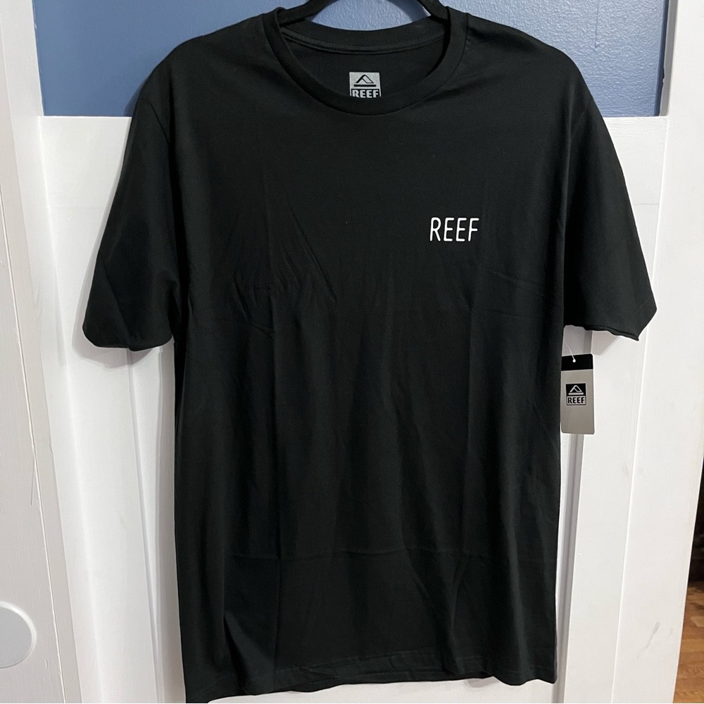 Reef Men’s Tatted Short Sleeve Tee Caviar Black
